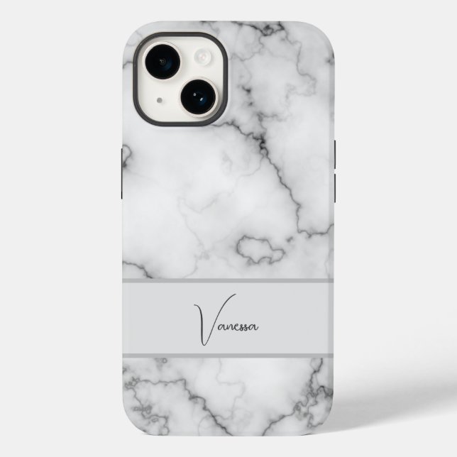 Marble Pattern Personalization Case-Mate iPhone Case (Back)
