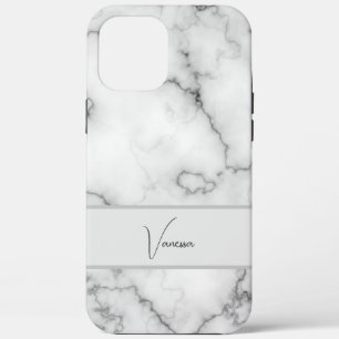 Marble Pattern Personalization iPhone 12 Pro Max Case