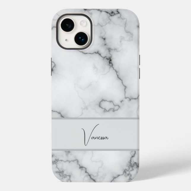Marble Pattern Personalization Case-Mate iPhone Case (Back)