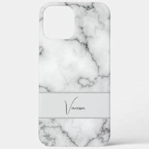 Marble Pattern Personalization iPhone 12 Pro Max Case