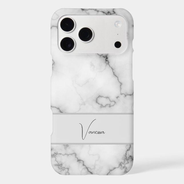 Marble Pattern Personalization Iphone Case (Back)
