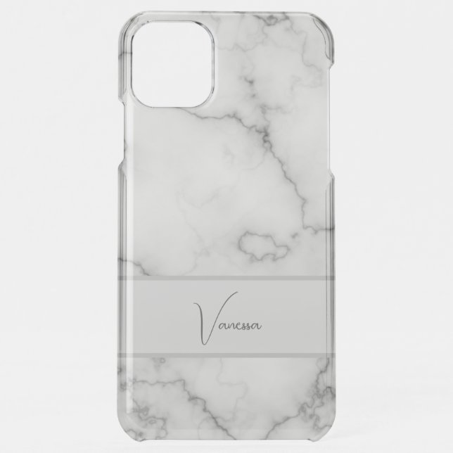 Marble Pattern Personalization Uncommon iPhone Case (Back)