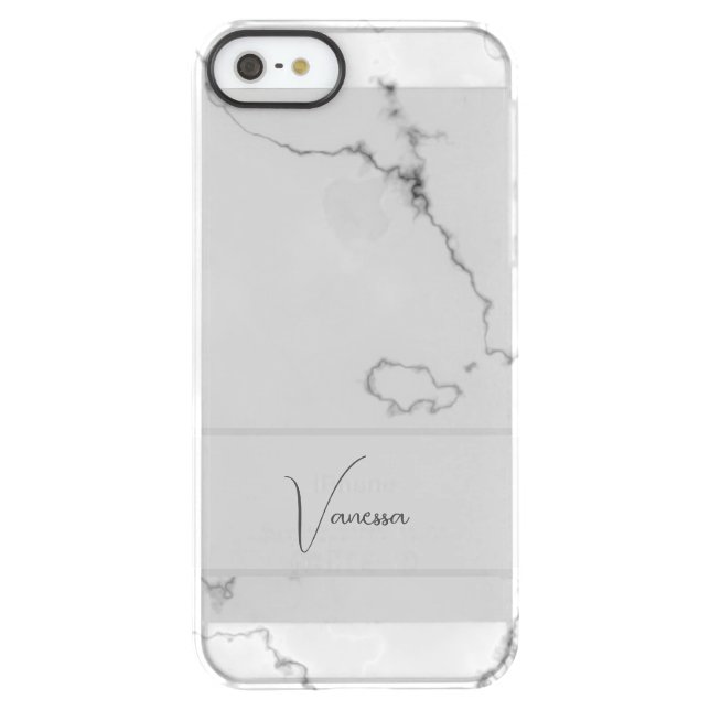 Marble Pattern Personalization Uncommon iPhone Case (Back)