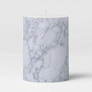 Marble Pattern Pillar Candle