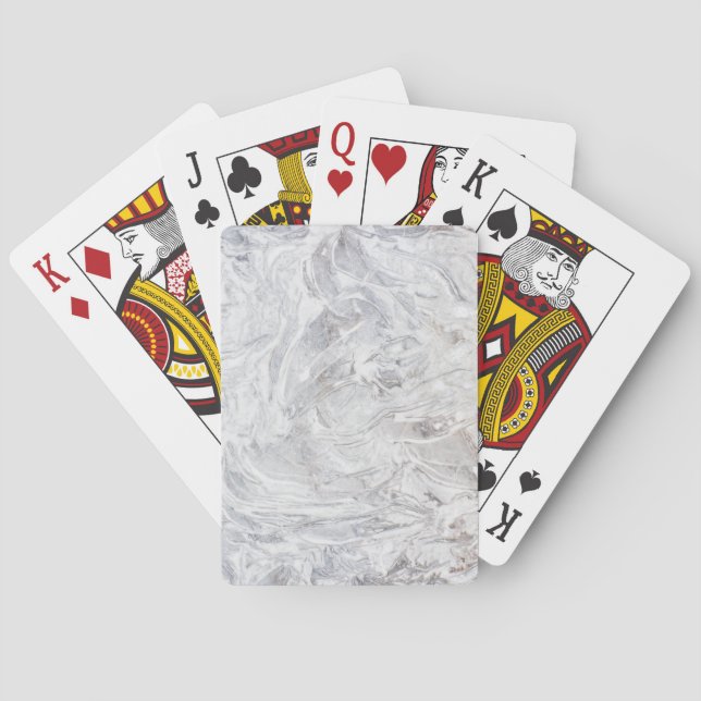 Marble pattern poker cards (Back)