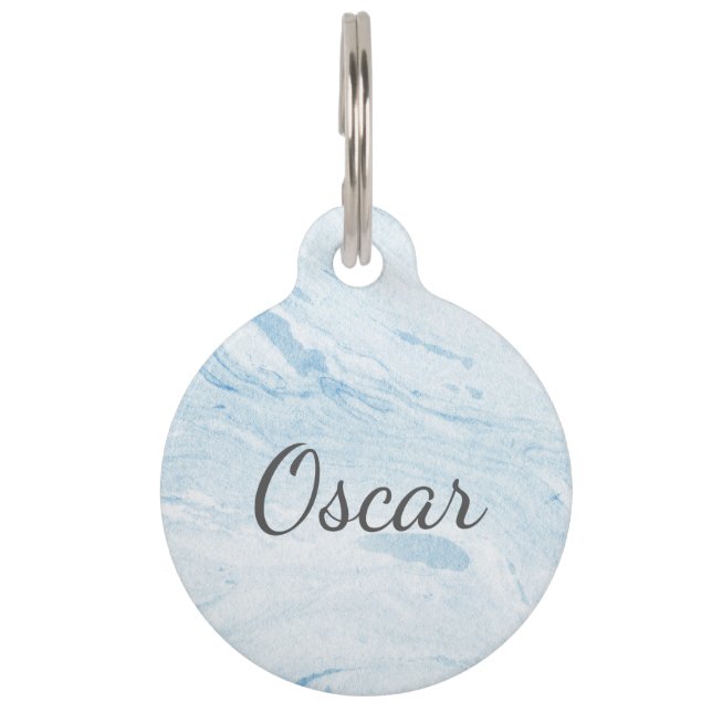 Marble Pattern Style 28 Pet Name Tag (Front)