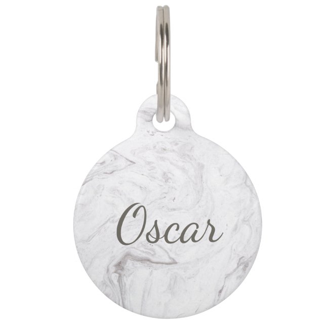 Marble Pattern Style 8 Pet Tag (Front)