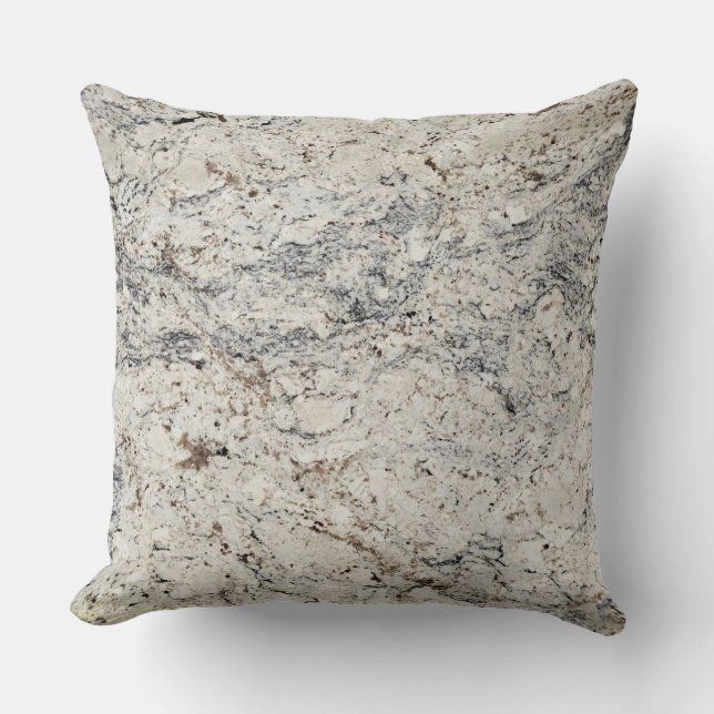 Marble Pattern Throw Pillow (Front)