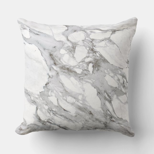 Marble Pattern Throw Pillow (Front)