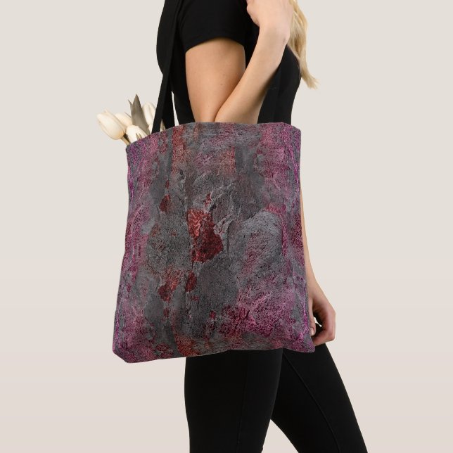 Marble pattern tote bag (Close Up)