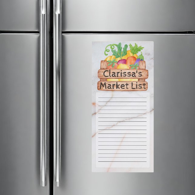 Marble Personalizable Shopping List Magnetic Notepad (Marble Personalizable Shopping List Magnetic Notepad)