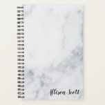 Marble Personalized Yearly Planner<br><div class="desc">Super cute and trendy planner with a marble background. Customize with your name on the cover! Would make a great gift or treat for yourself!</div>