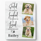 Marble Pet Dog Memorial Customized Photo Collage