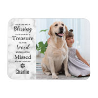 Marble Pet Dog Memorial Remembrance Photo