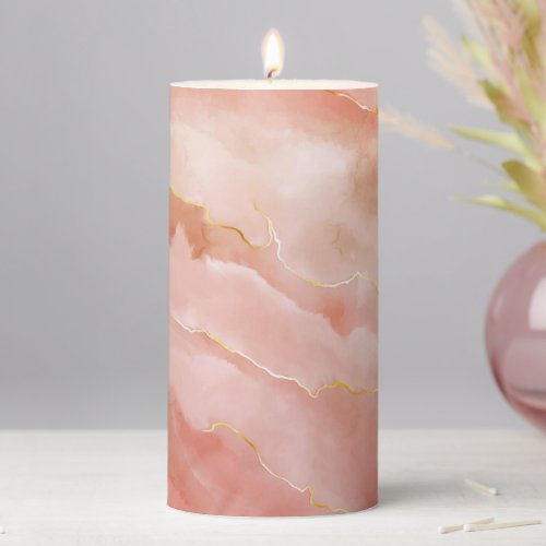 Marble Pillar Candle