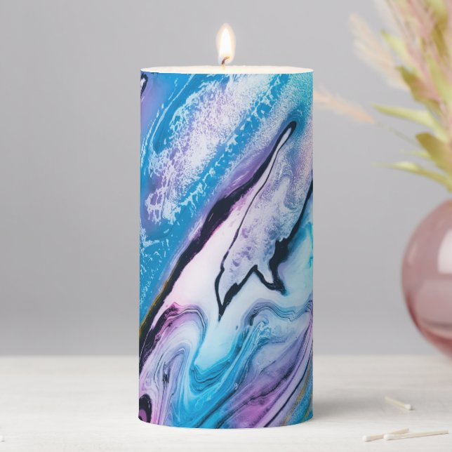 Marble Pillar Candle (In Situ)