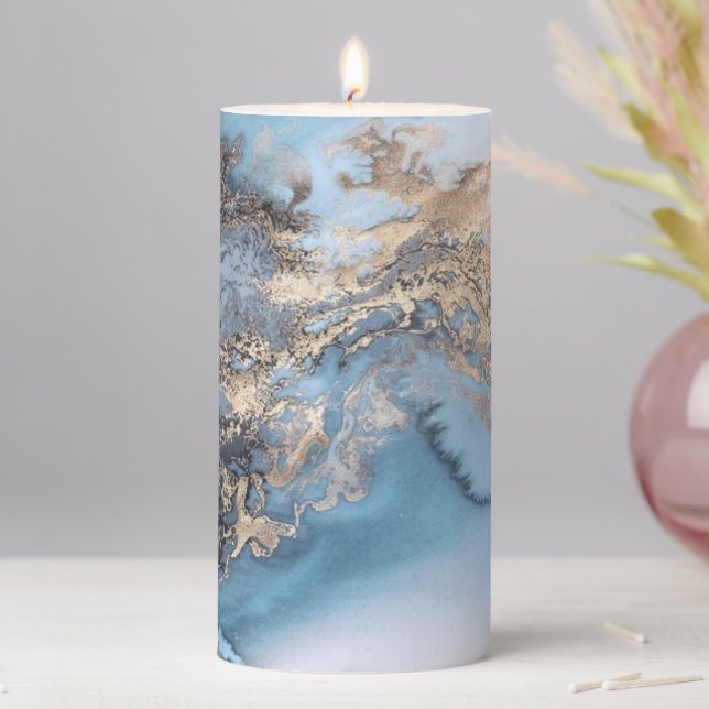 Marble Pillar Candle (In Situ)