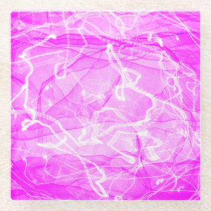 Marble Pink Digital Paper-21643 Glass Coaster
