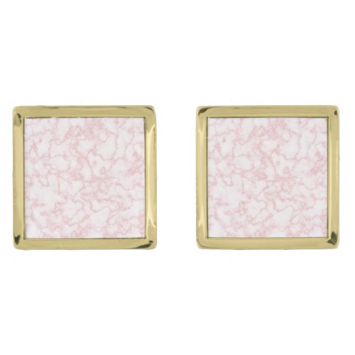 marble pink gold cufflinks