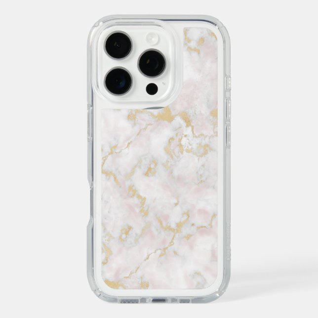 Marble Pink Gold iPhone Speck Case (Front)