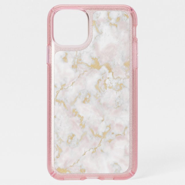 Marble Pink Gold iPhone Speck Case (Front)