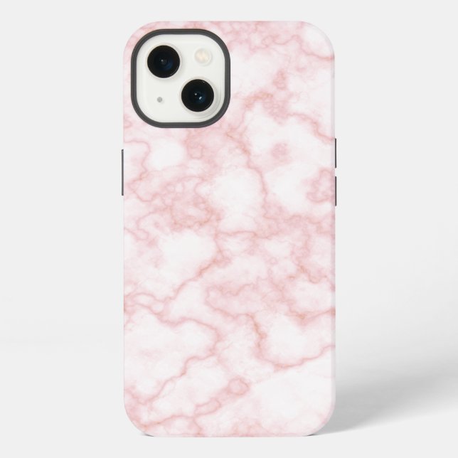 marble pink iphone case (Back)