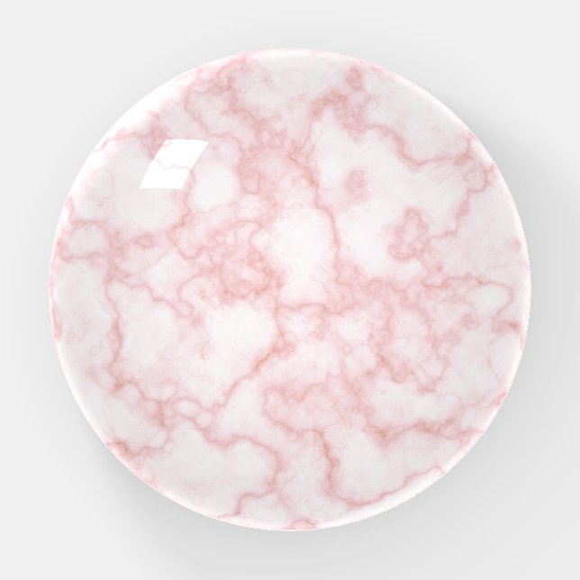 Marble Pink Paperweight (Front)