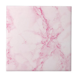 Marble pink white ceramic tile