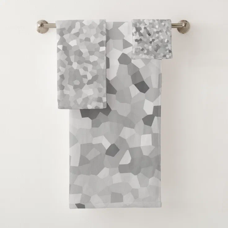 pixelated bath towel