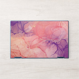 Marble print HP laptop skin