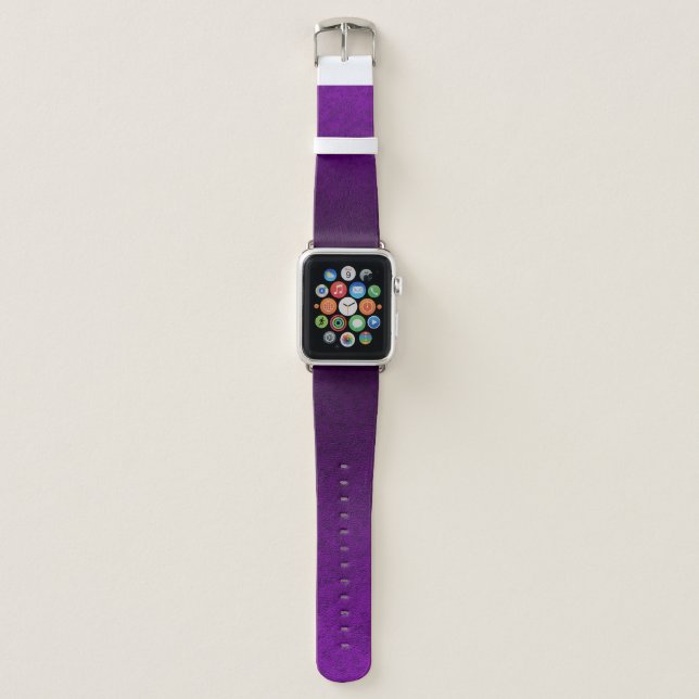 Marble purple pattern apple watch band (Front)