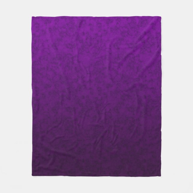 Marble purple pattern fleece blanket (Front)