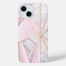 Marble Quartz Rose gold glitter like