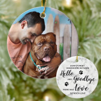 Marble Remembrance Quote Pet Memorial Dog Photo