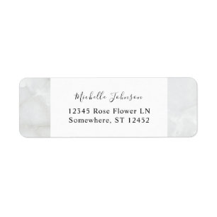 Marble Return Address Label
