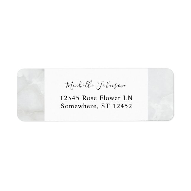 Marble Return Address Label (Front)