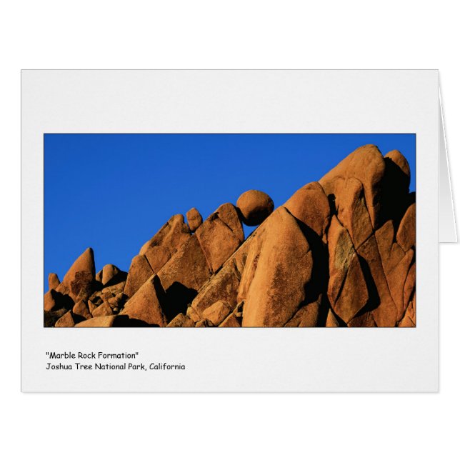 " Marble Rock Formation " (Front Horizontal)