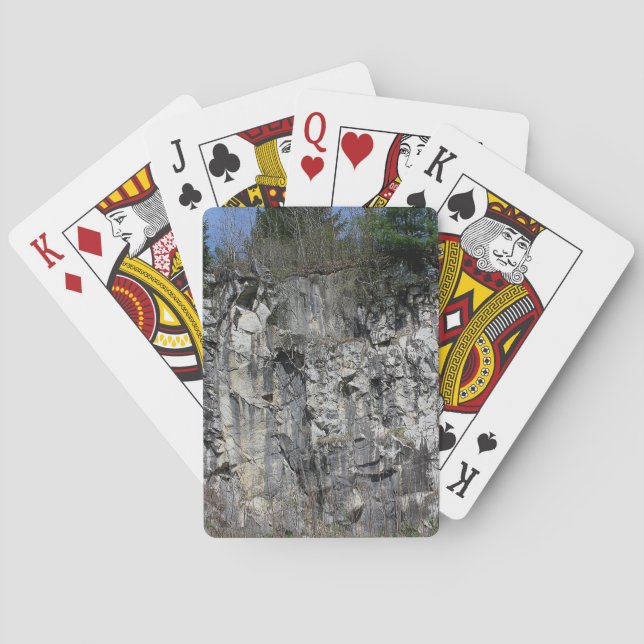 Marble Rock Wall At Natural Bridge #1 Nature Poker Cards (Back)