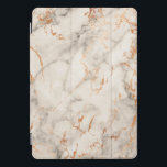Marble Rose Copper Stroke Stone Gold Abstract iPad Pro Cover<br><div class="desc">florenceK design
minimal and elegance</div>