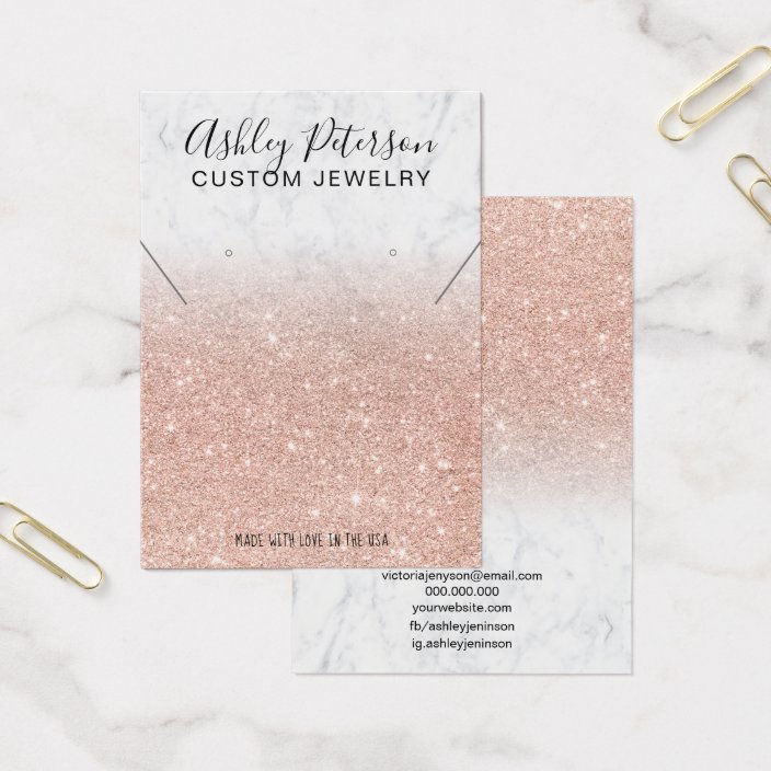 rose gold glitter earrings