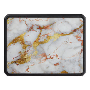 Marble,rose gold,gold,rosegold marble, chic,elega hitch cover