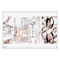 Marble Rose Gold Price List Beauty Studio Big Wall Decal