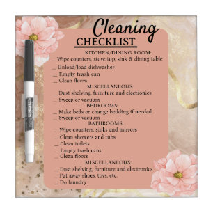 Marble Rose pastel Dry Erase Board