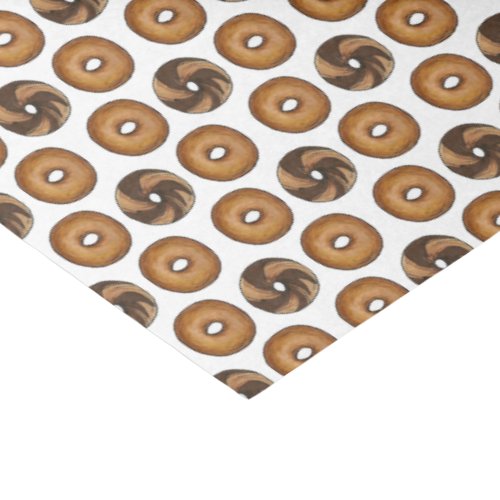 Marble Rye Plain Bagels Breakfast Brunch NYC Deli Tissue Paper