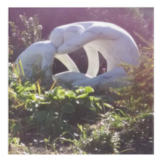 Marble Sculpture of Loving Couple Acrylic Print