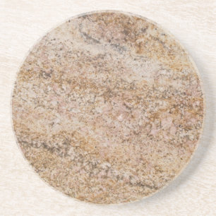 Marble Series--Brown Tan coaster--1 of Many Colors Sandstone Coaster