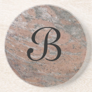 Marble Series--Gray PInk coaster--1 of Many Colors Drink Coaster