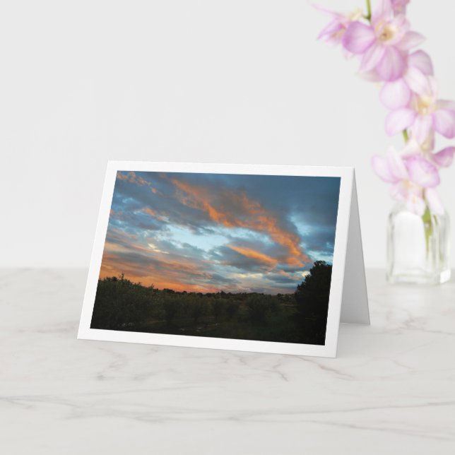 Marble Sky Landscape Card (Orchid)