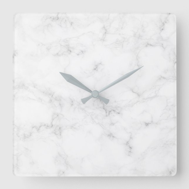 Marble Square Wall Clock (Front)