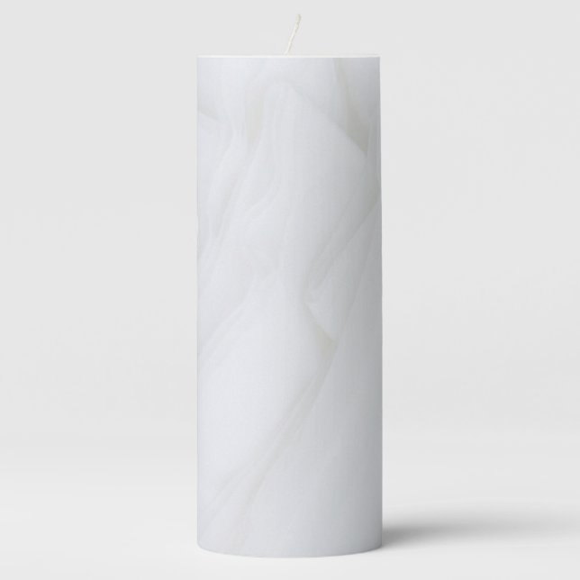 Marble Stone  3" x 8" Pillar Candle (Front)